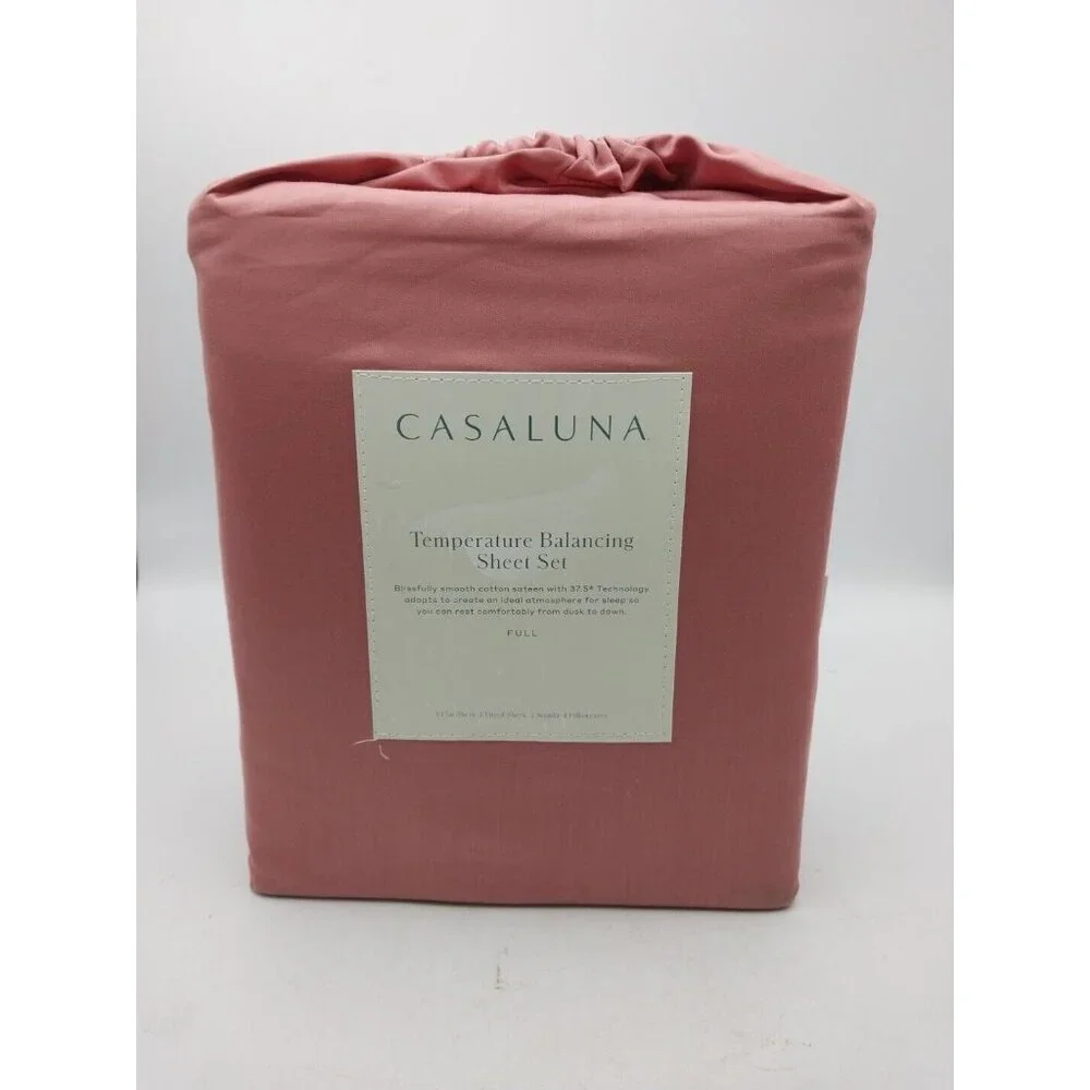 Casaluna Temperature Balancing Sheet Set Full Size Rose Color